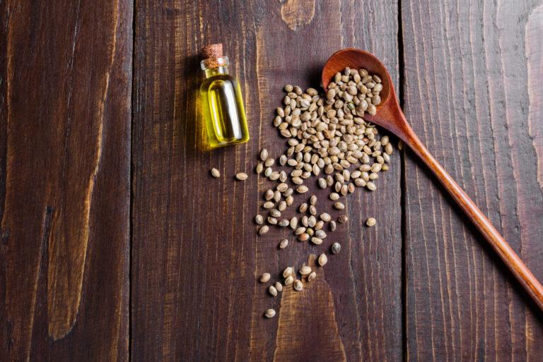 Hemp seed oil and seeds